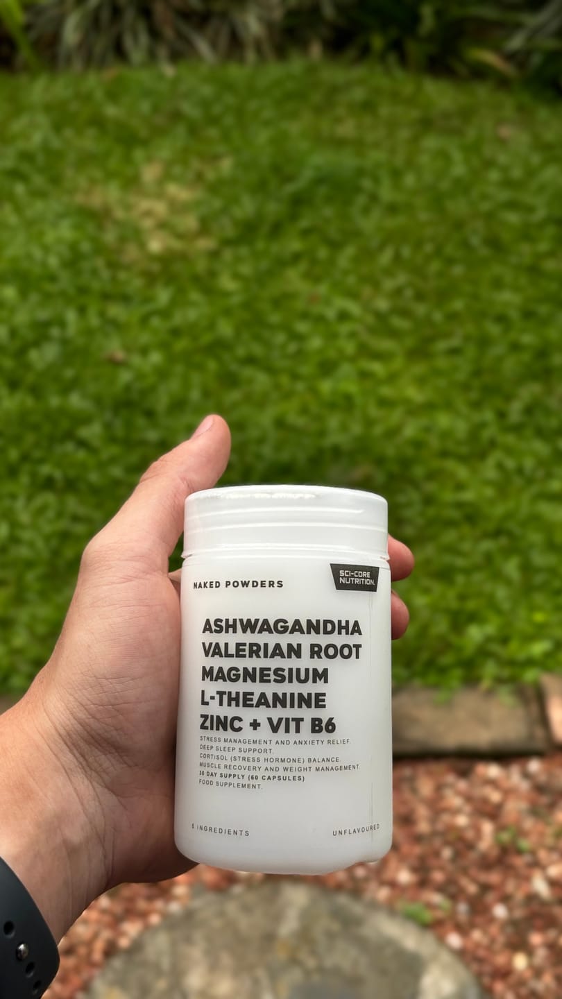 Customer photo review of Ashwagandha, Valerian Root, Magnesium, L-Theanine, Zinc, Vit B6 - 60 caps | 30 day supply