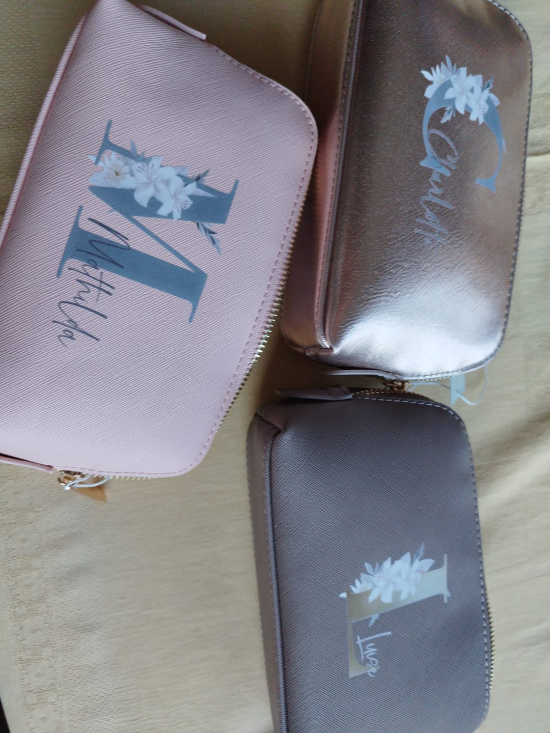 Customer photo review of Deine Initiale - Individuelle PU Kosmetiktasche
