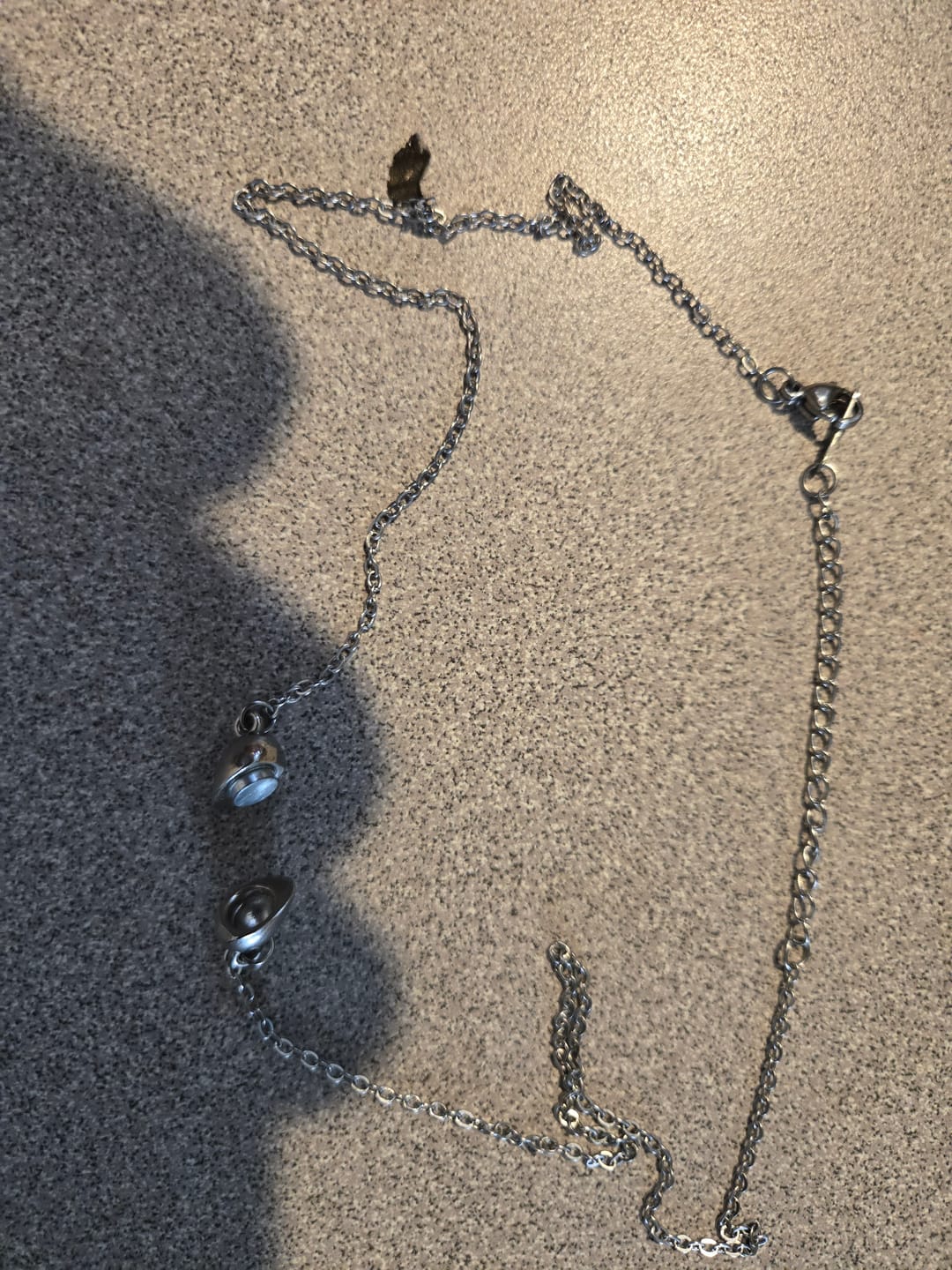 Customer photo review of Magnetic Mini Buckle Heart Necklace