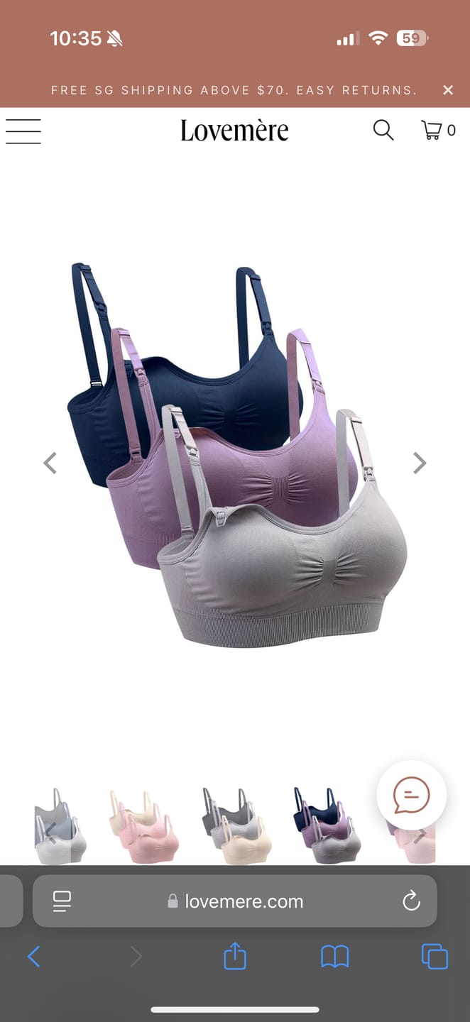 Customer photo review of Lovemère Seamless Nursing Bra