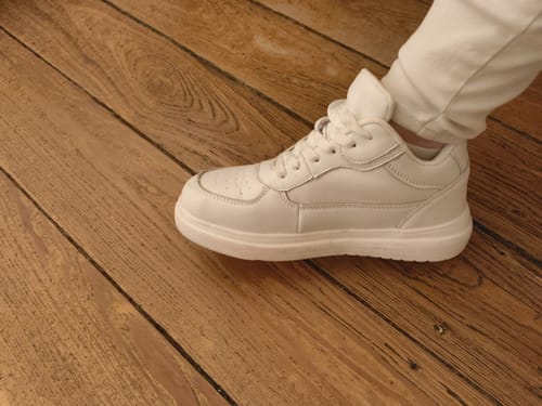 Customer photo review of ELEVATESHOES WHITE CLASSY