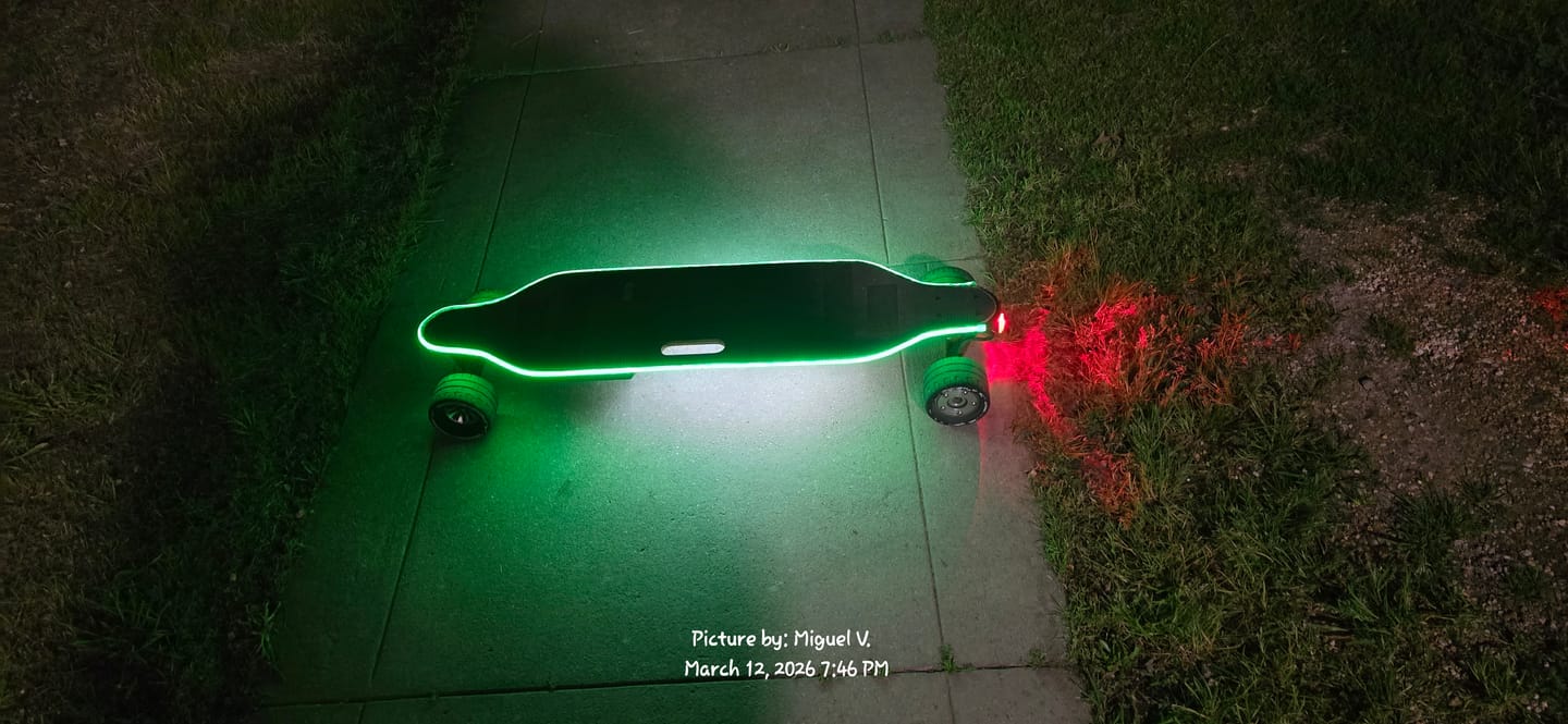 Customer photo review of Meepo Cyclone 107s Rubber Wheels – Exclusive 107mm Comfort Grip Upgrade