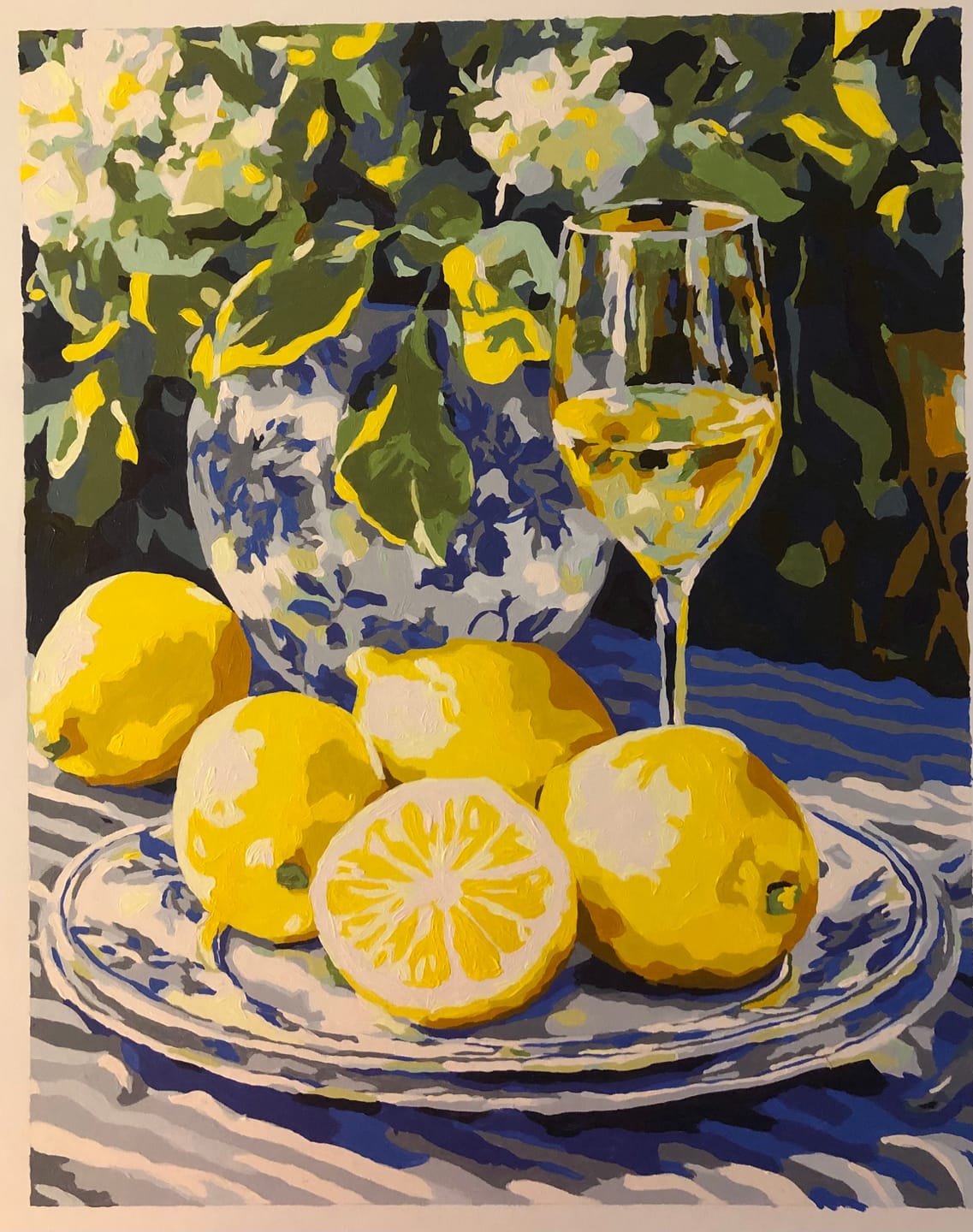 Customer photo review of Malen nach Zahlen - Zitrone und Wein