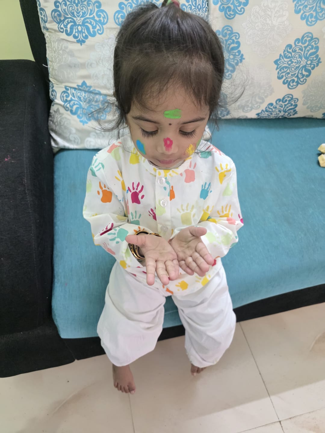Customer photo review of Painted Palms Holi Kurta Pajama