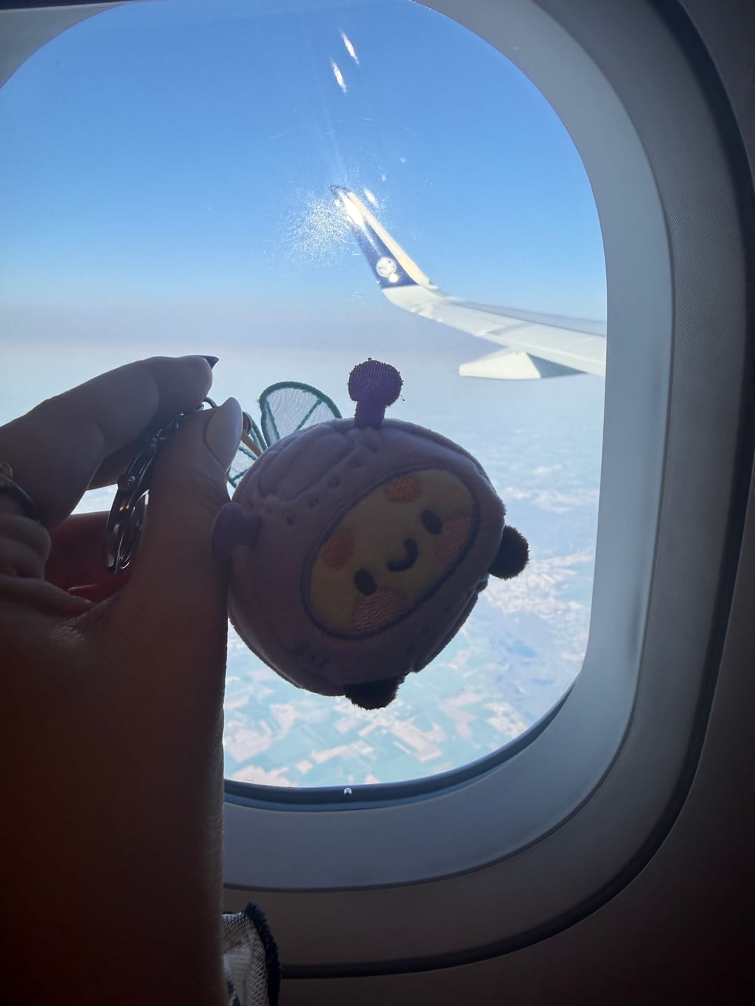 Customer photo review of Bumblebutt Space Bee Plush Keychain | Cute Kawaii Bee Bag Charm
