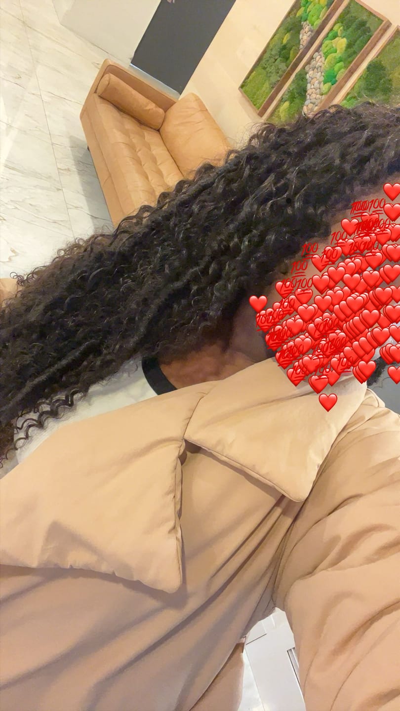 Customer photo review of Spiral Curl Bulk Hair Extensions for Braiding
