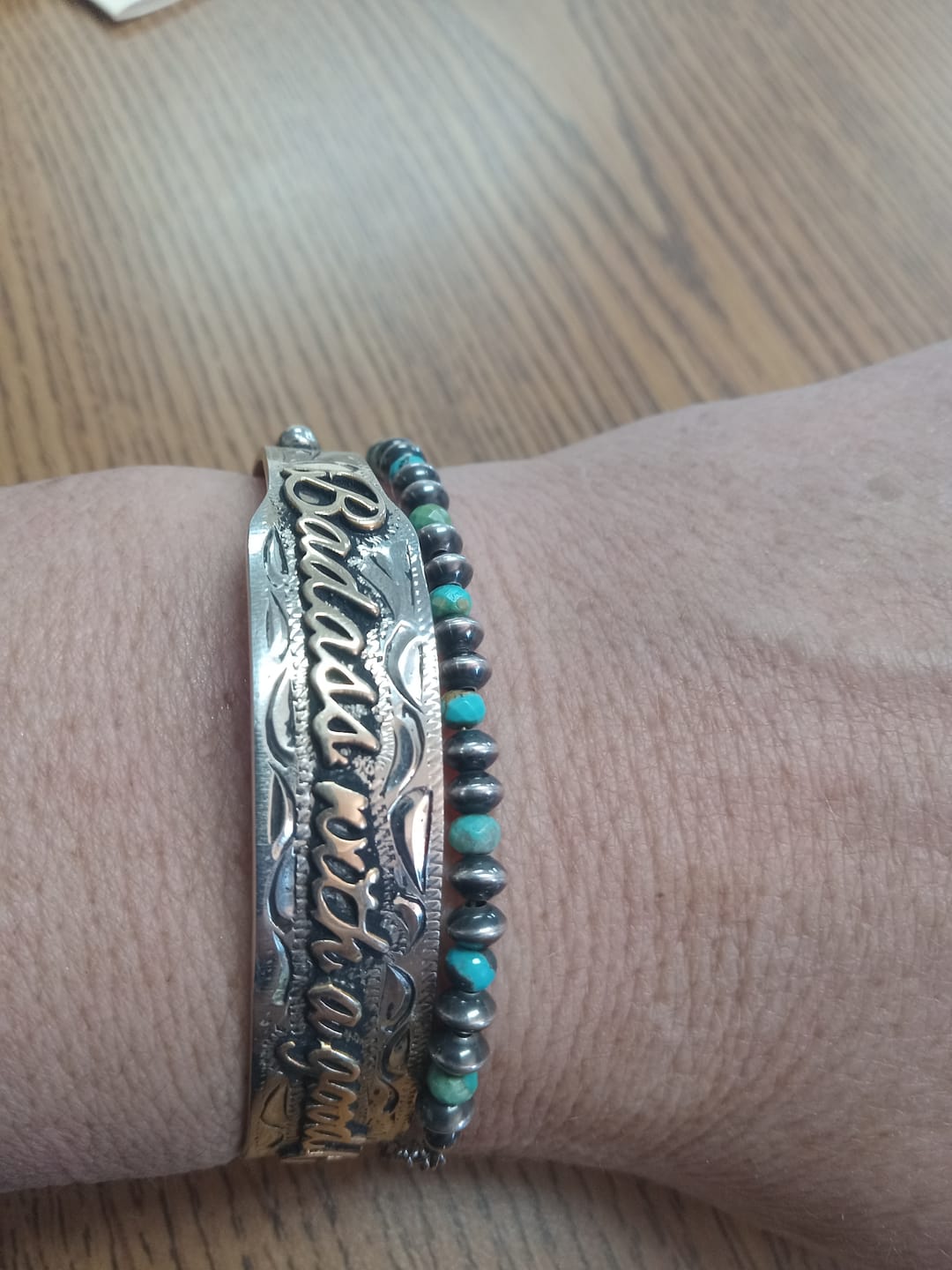 Customer photo review of Quote Bracelets