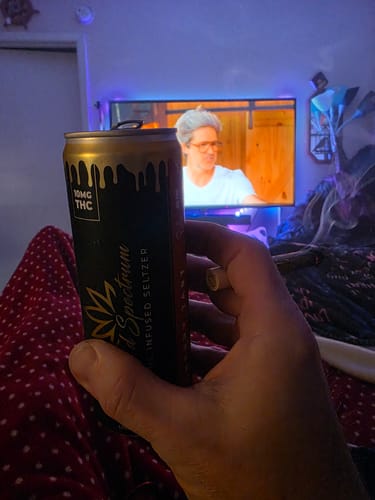 Customer photo review of Gold Spectrum THC Infused Seltzer 6 Pack Beverage