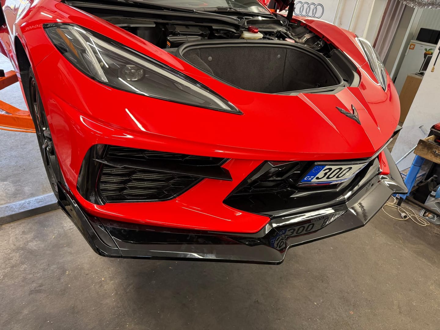 Customer photo review of Corvette C8 Stingray Front Splitter [5-Piece Extended Version]