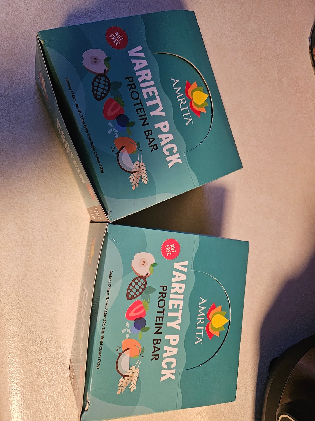 Customer photo review of High Protein Bars Variety Pack
