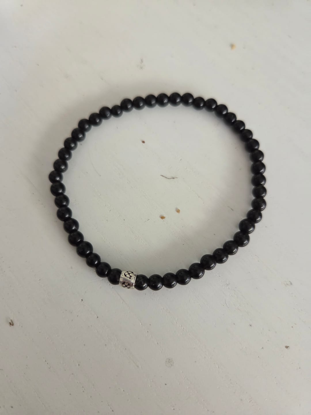 Customer photo review of Obsidian Armband - Perlen