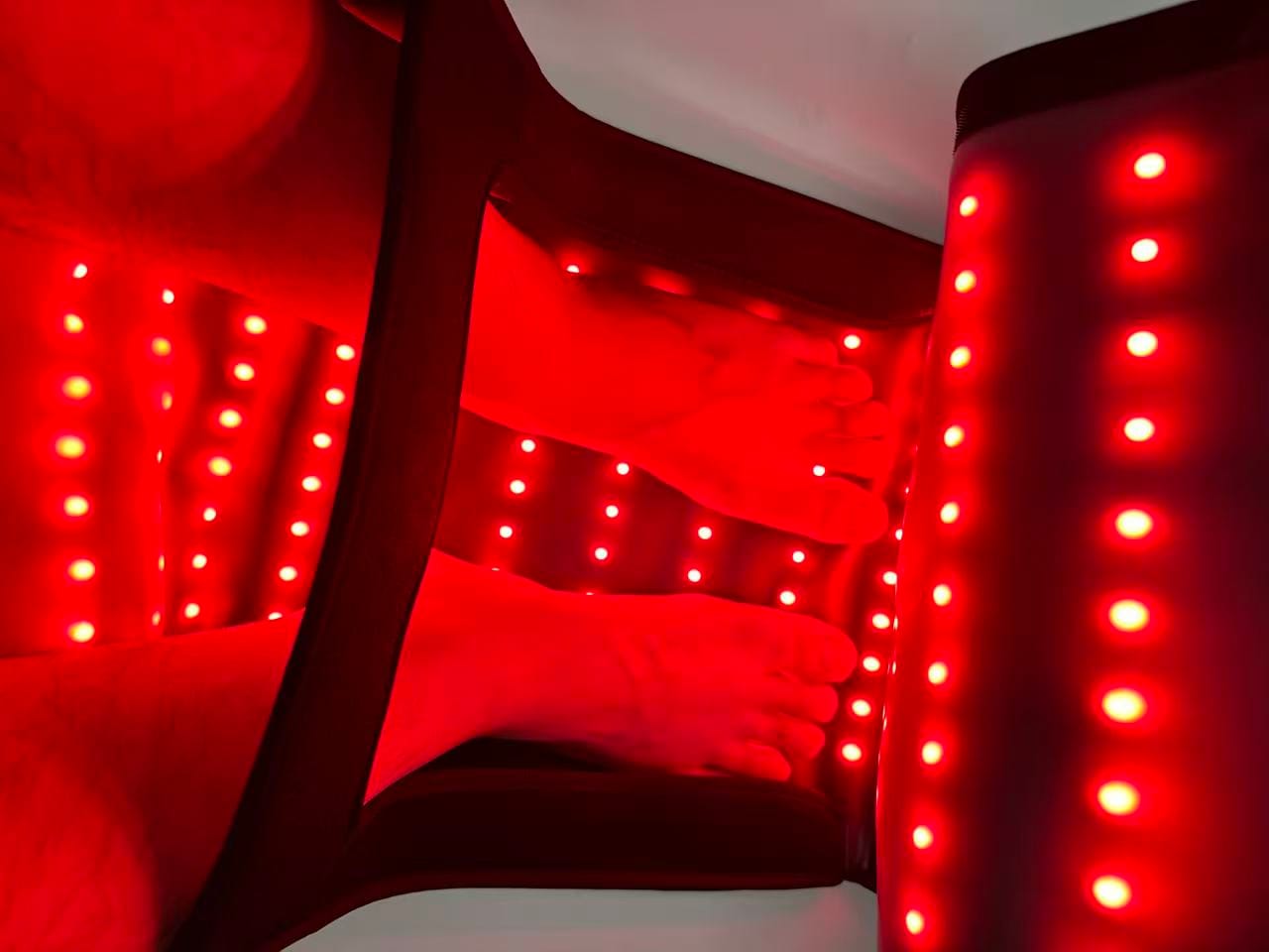 Customer photo review of Lumyhealth Deep Spectrum Red Light Therapy Boot