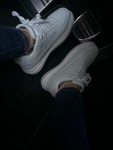 Customer photo review of ELEVATESHOES WHITE CLASSY