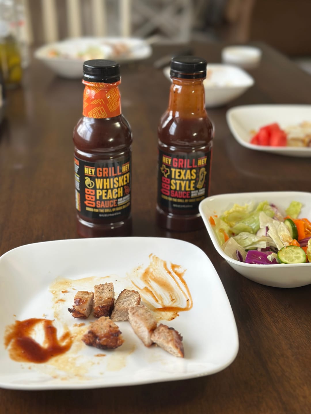 Customer photo review of Whiskey Peach BBQ Sauce