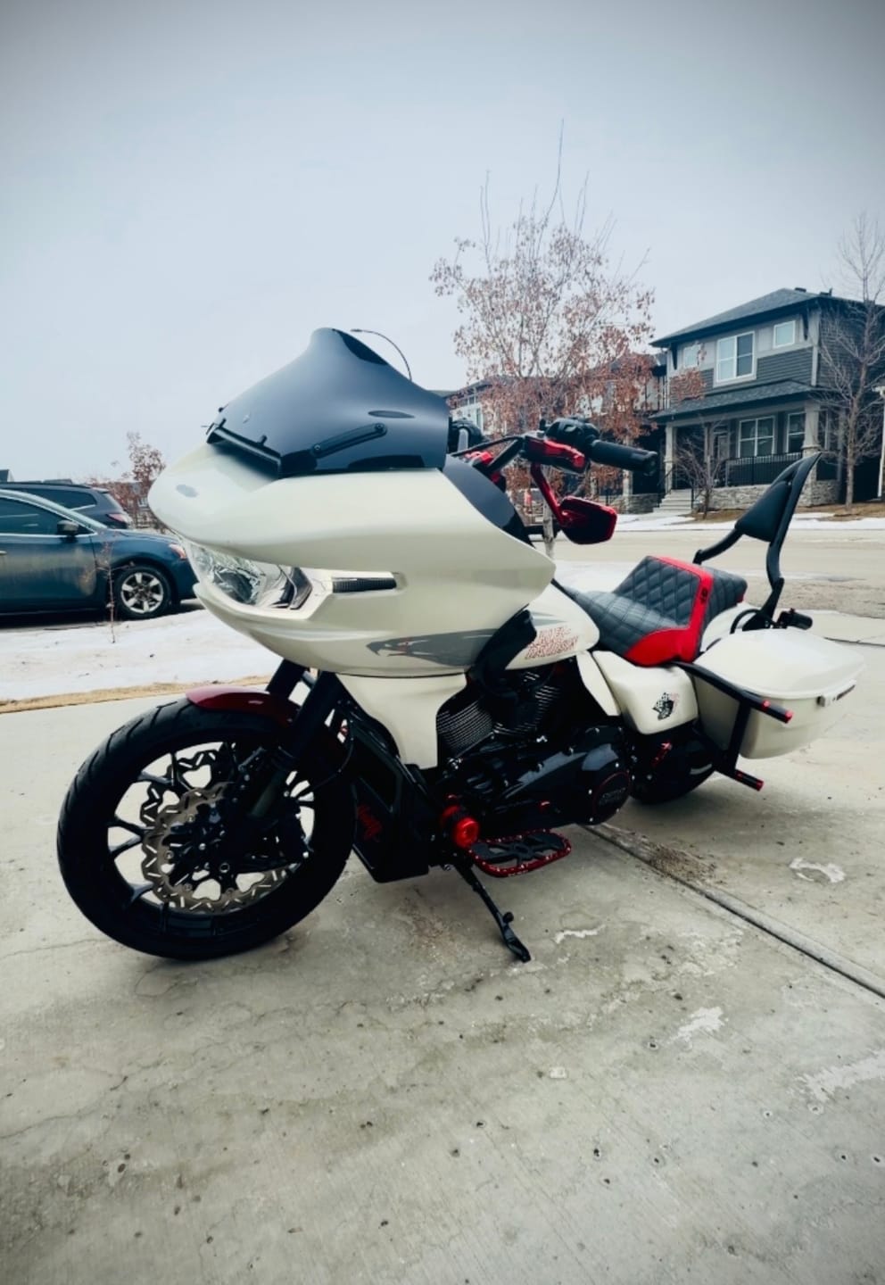 Customer photo review of Mid Frame Air Deflectors & Heat Shield for 2009-2025 Harley Touring Models