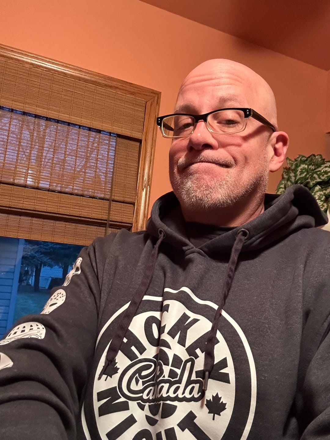 Customer photo review of Hockey Night in Canada Goalie Mask Evolution Hoodie