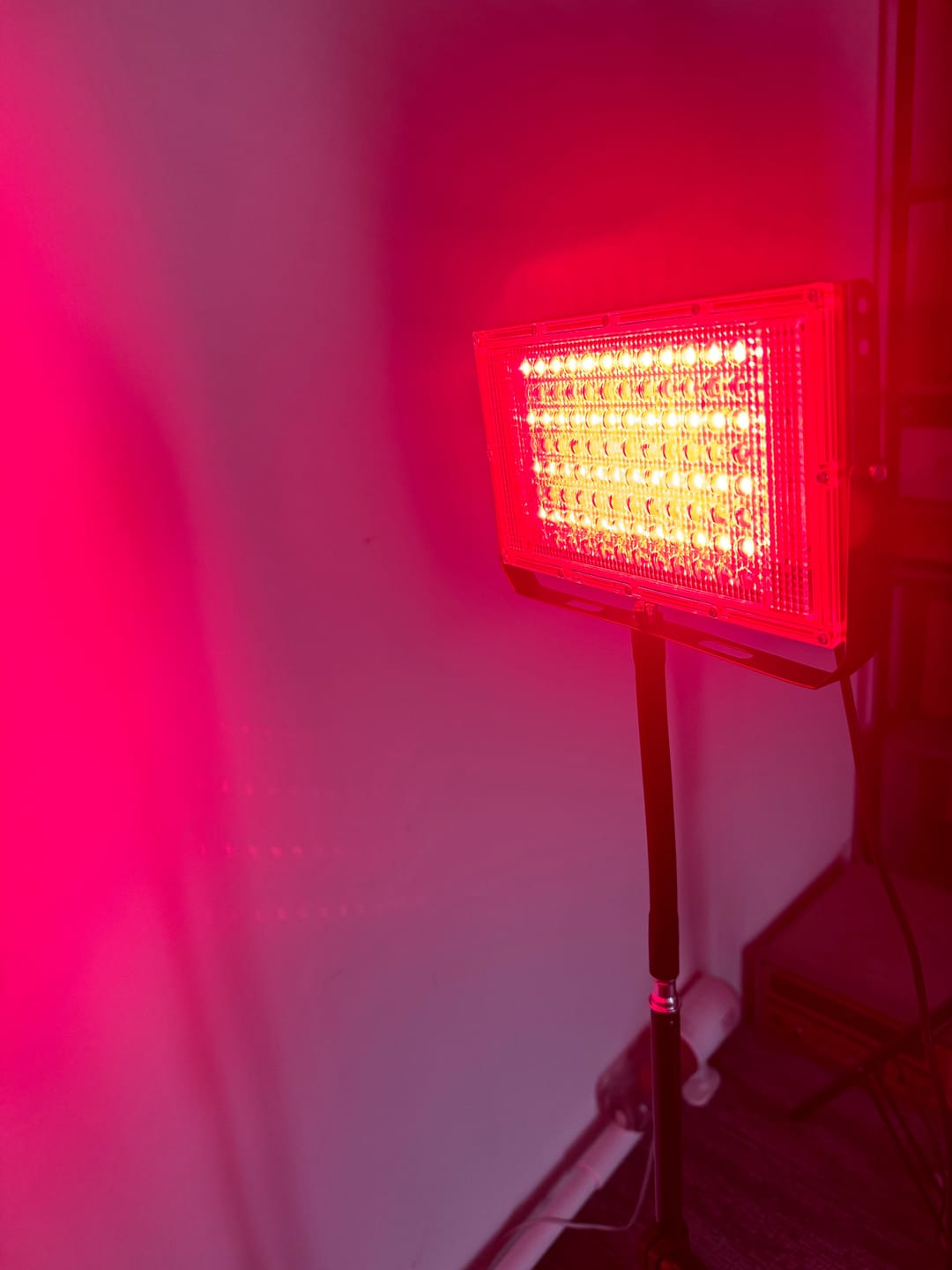 Customer photo review of Red and Infrared Light Therapy Lamp（Panel）With Stand
