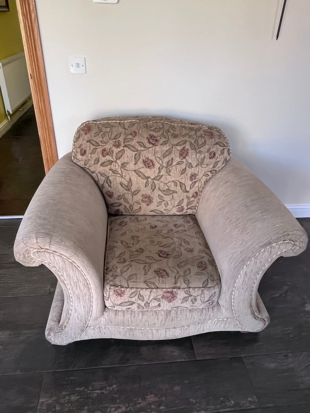 Customer photo review of Arm Chair Cover - Black, Velvet