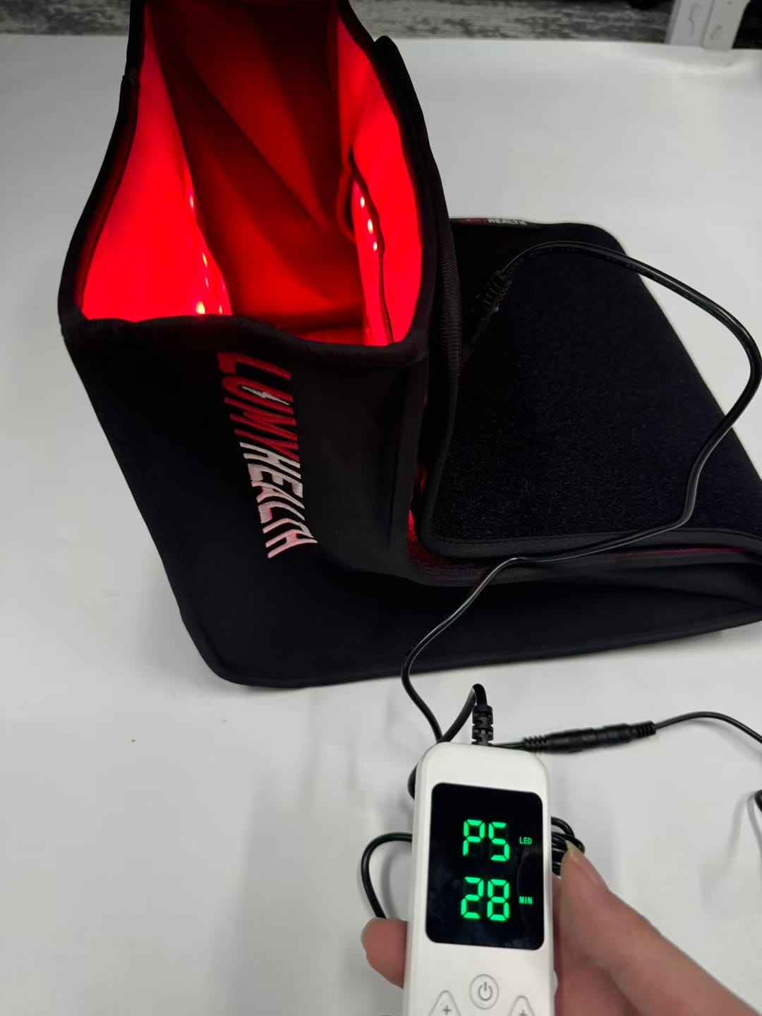 Customer photo review of Lumyhealth Deep Spectrum Red Light Therapy Boot