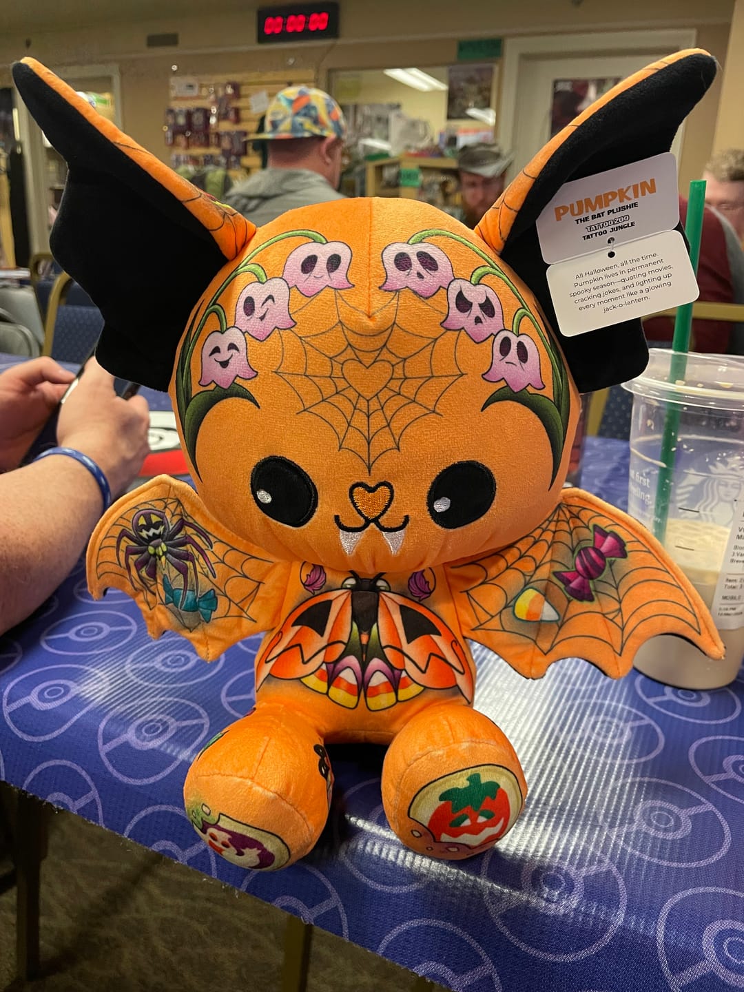 Customer photo review of Pumpkin the Bat Plushie