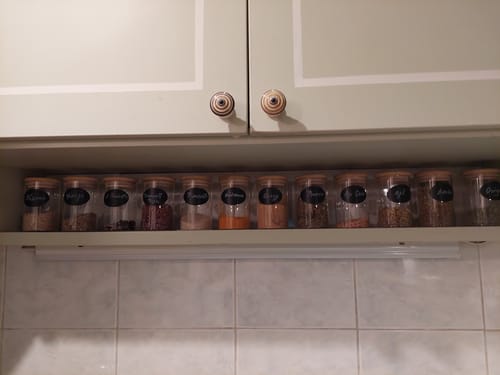Customer photo review of Set X6 Frascos Especieros Con Etiquetas Organizacion Homilu