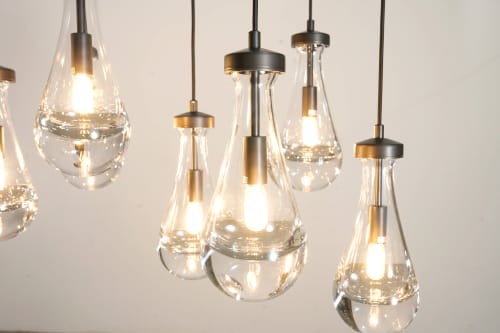 Customer photo review of Rainfall Rectangular Chandelier