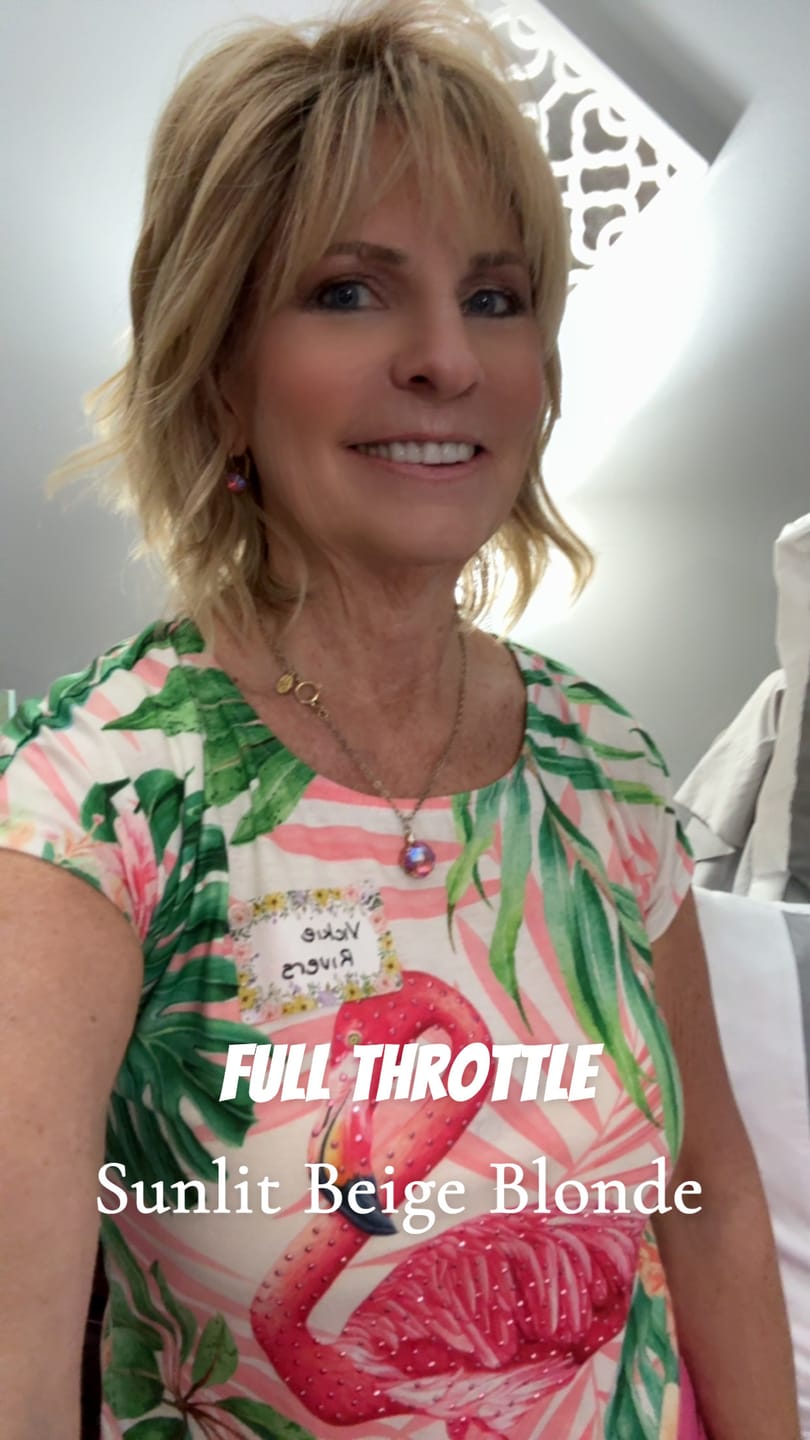 Customer photo review of FULL THROTTLE - Sunlit Beige Blonde