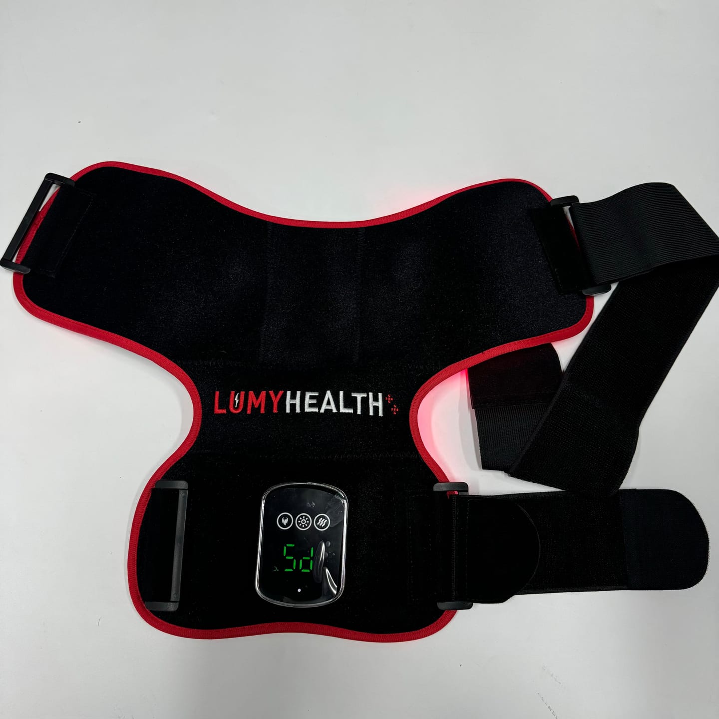 Customer photo review of Lumyhealth Red & Infrared Light Therapy Shoulder Wrap