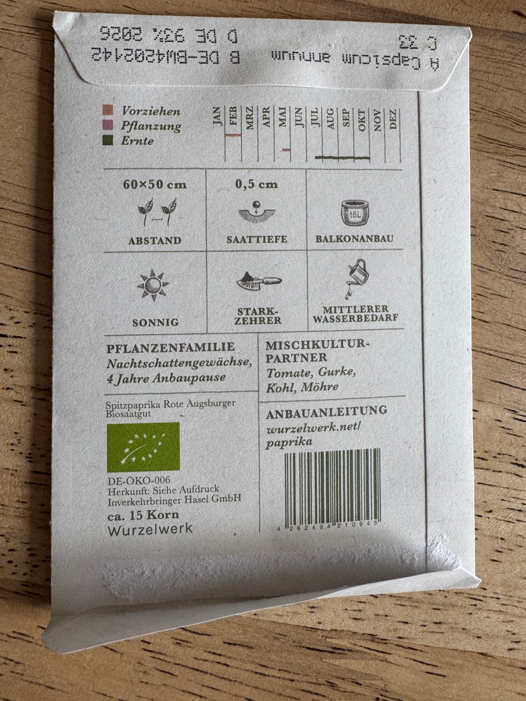 Customer photo review of Spitzpaprika ‘Rote Augsburger’