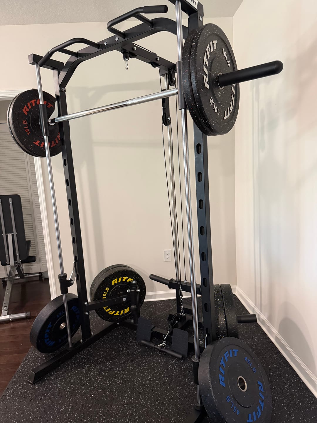 Customer photo review of RitFit PSR05 2.0 Smith Machine Home Gym Package