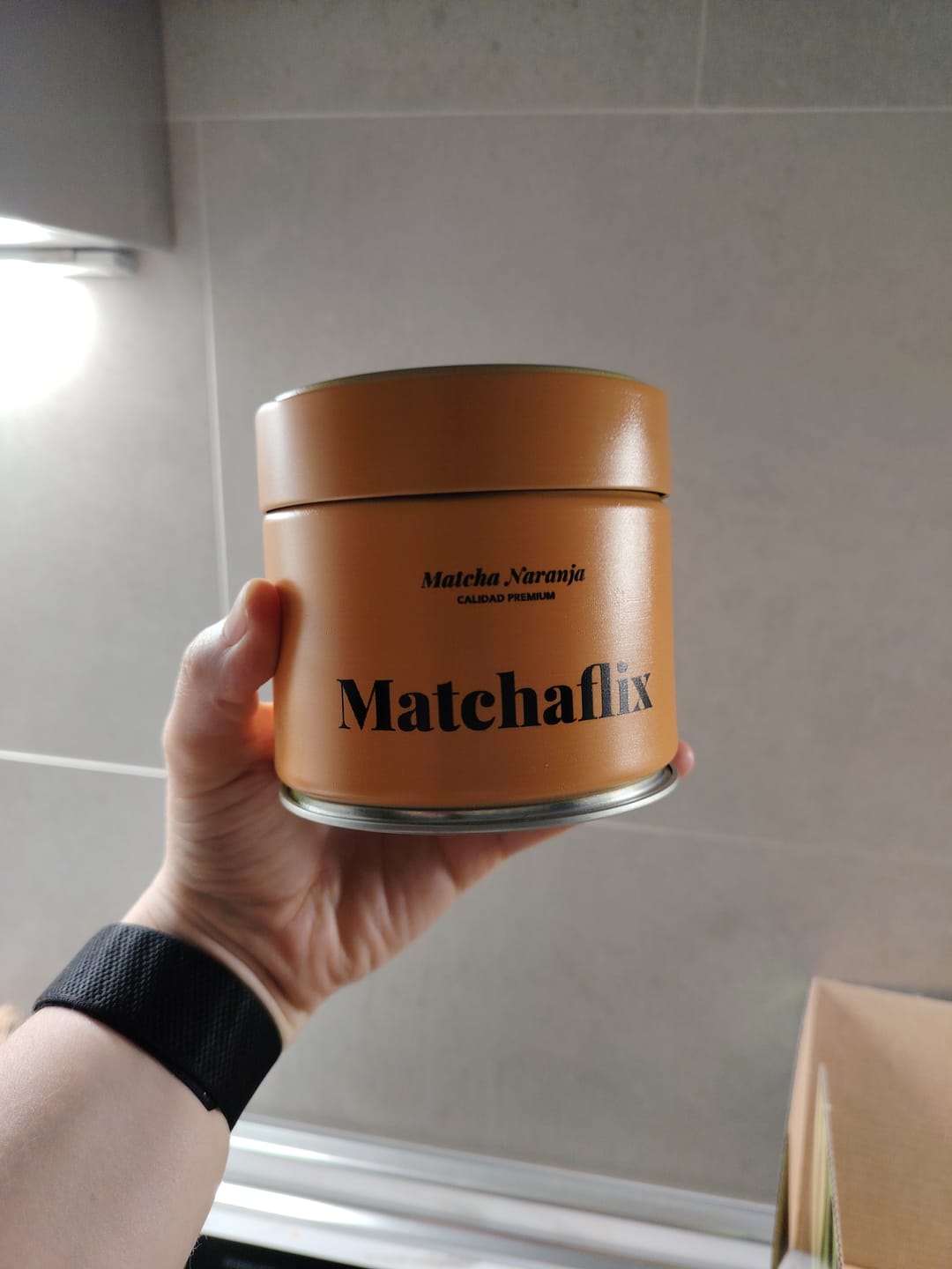 Customer photo review of Té Matcha Premium Naranja