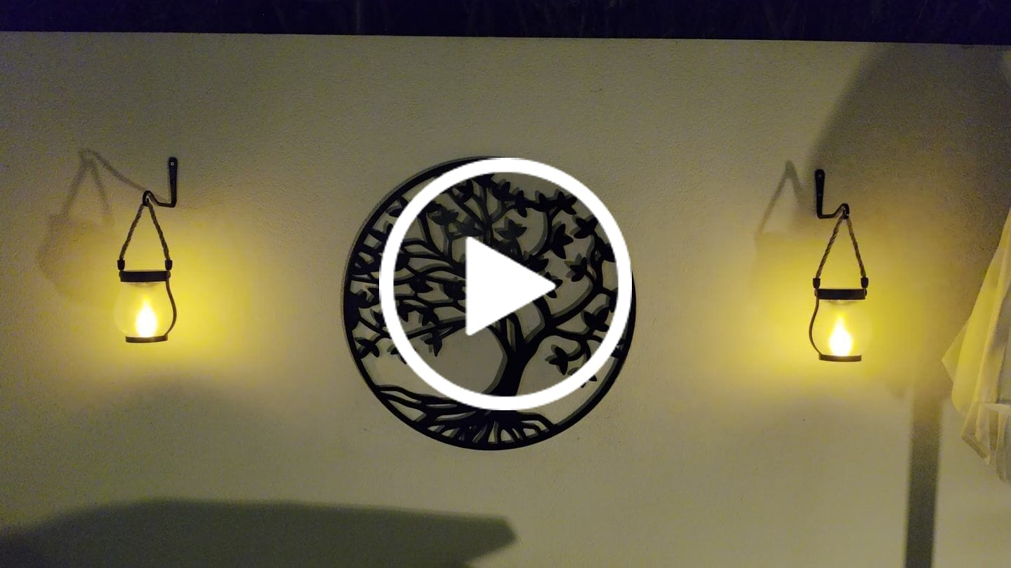 Customer video review of LlamaViva | Farol con Efecto de Fuego Realista