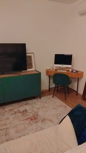 Customer photo review of SETO - Bureau d'angle en bois et métal 1 tiroir