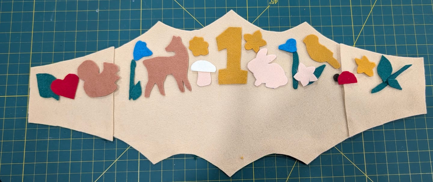 Customer photo review of Premium Wool Blend Craft Felt Sheets - Value Packs