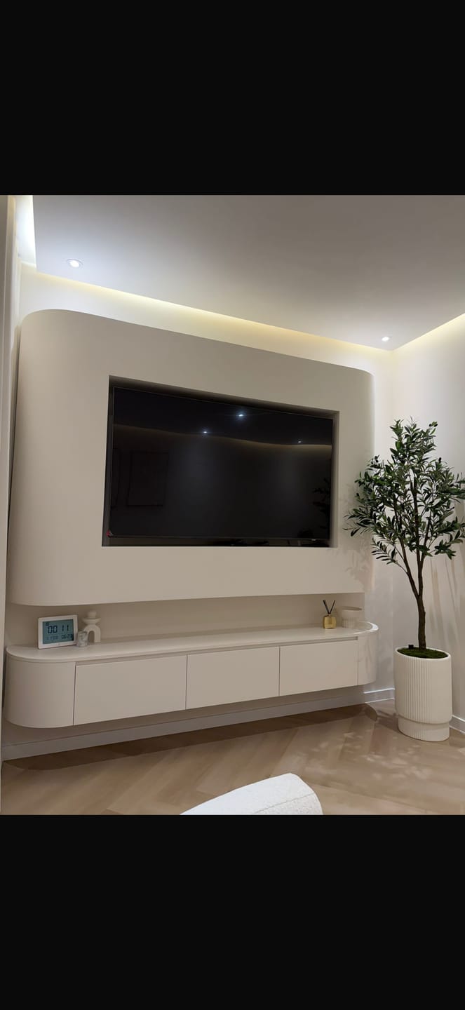 Customer photo review of Aura Japandi Tv-meubel 240 x 35 x 33 cm - Beige