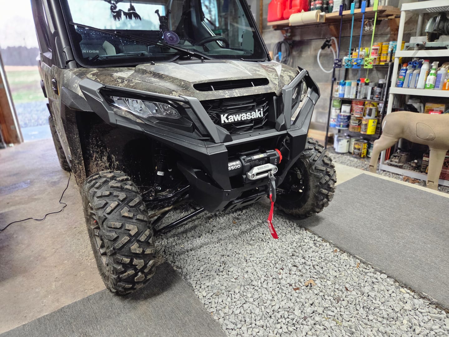 Customer photo review of Generic Genuine OEM New Kawasaki Ridge Brush Guard 99994-2094