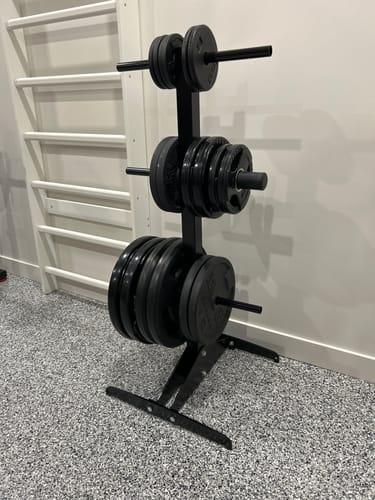 Customer photo review of Plaques de Poids Olympique Recouverte de Caoutchouc ** VENDU EN PAIRE**