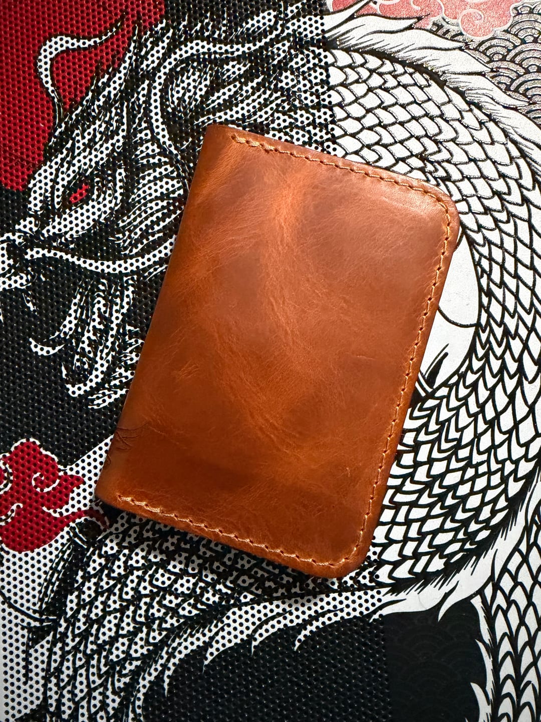 Customer photo review of The Tyler Vertical Wallet