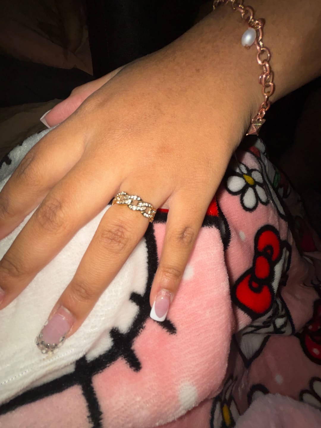 Customer photo review of Iced Cuban Link Ring