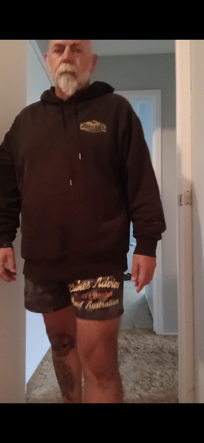 Customer photo review of Beers 'n' Banter Footy Shorts