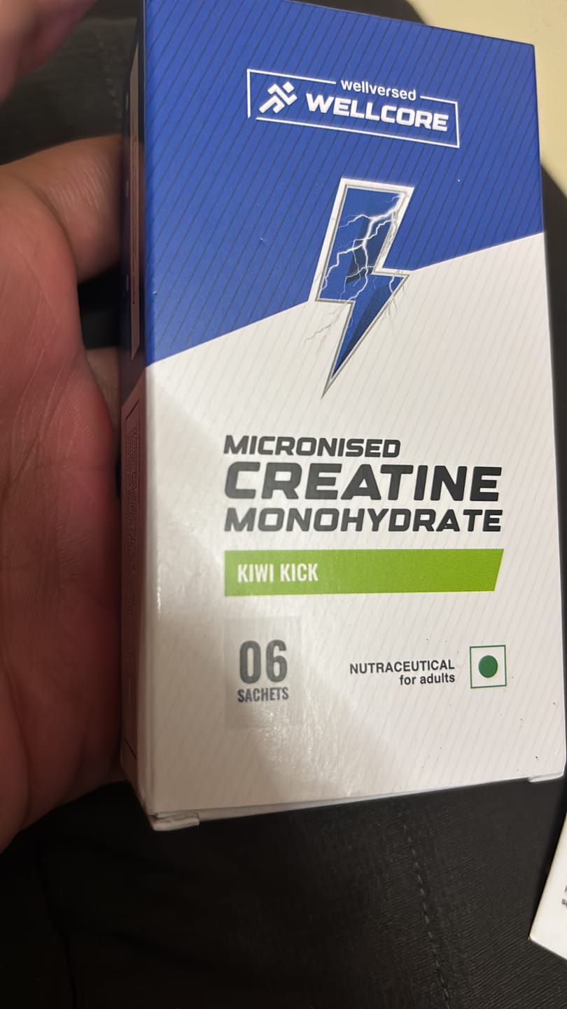 Customer photo review of Wellcore - Pure Micronised Creatine Monohydrate | Fruit Fusion (6 Sachets)