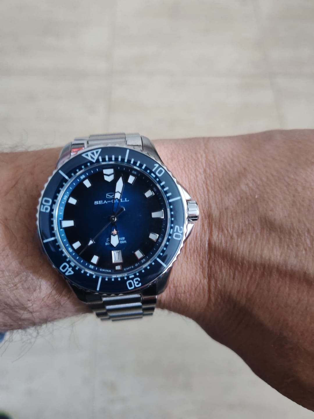 Customer photo review of Ocean Series Pro 300m Waterproof Diving Watch 41mm