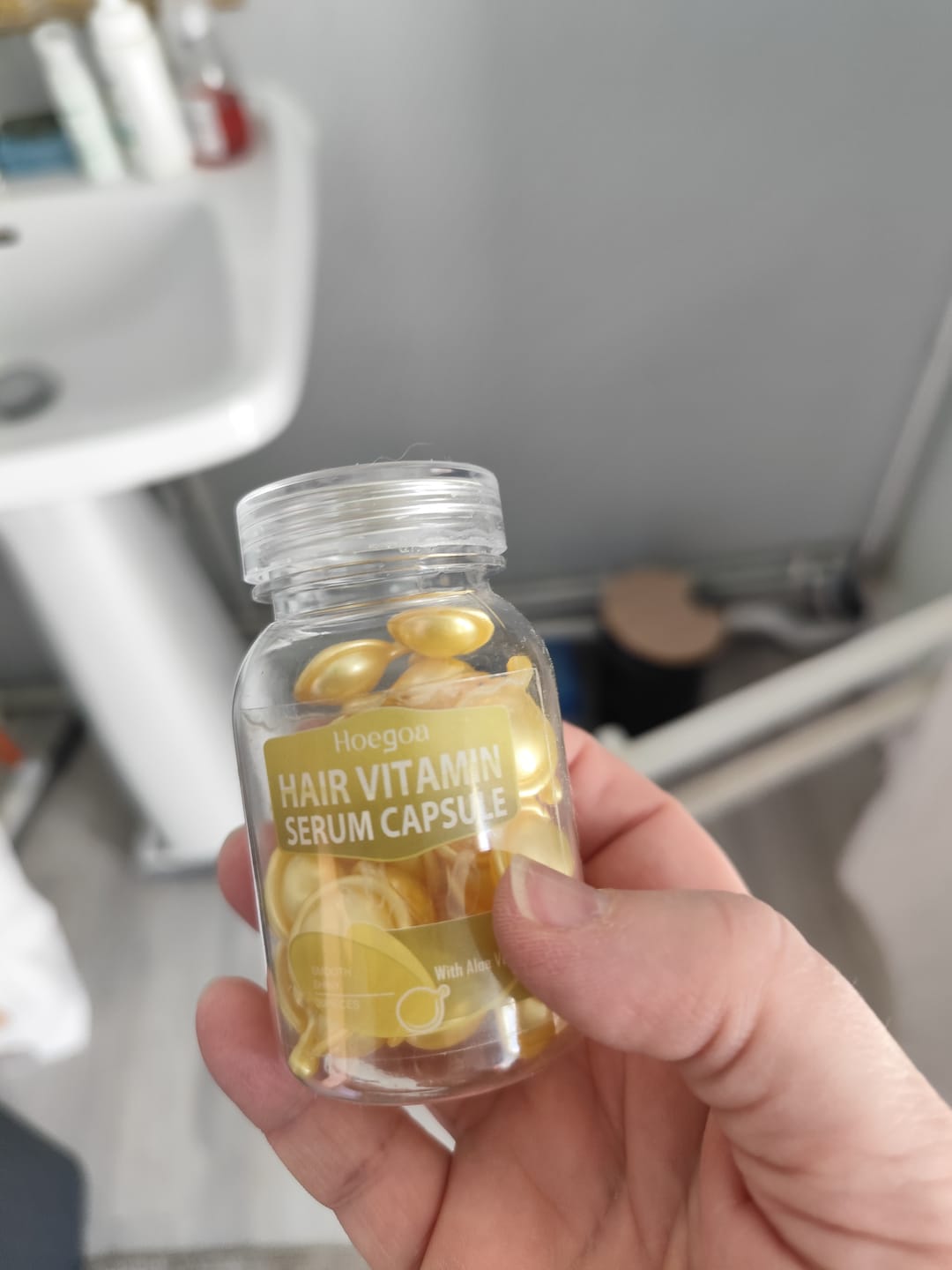 Customer photo review of Capsule de vitamine/hydratation pour cheveux