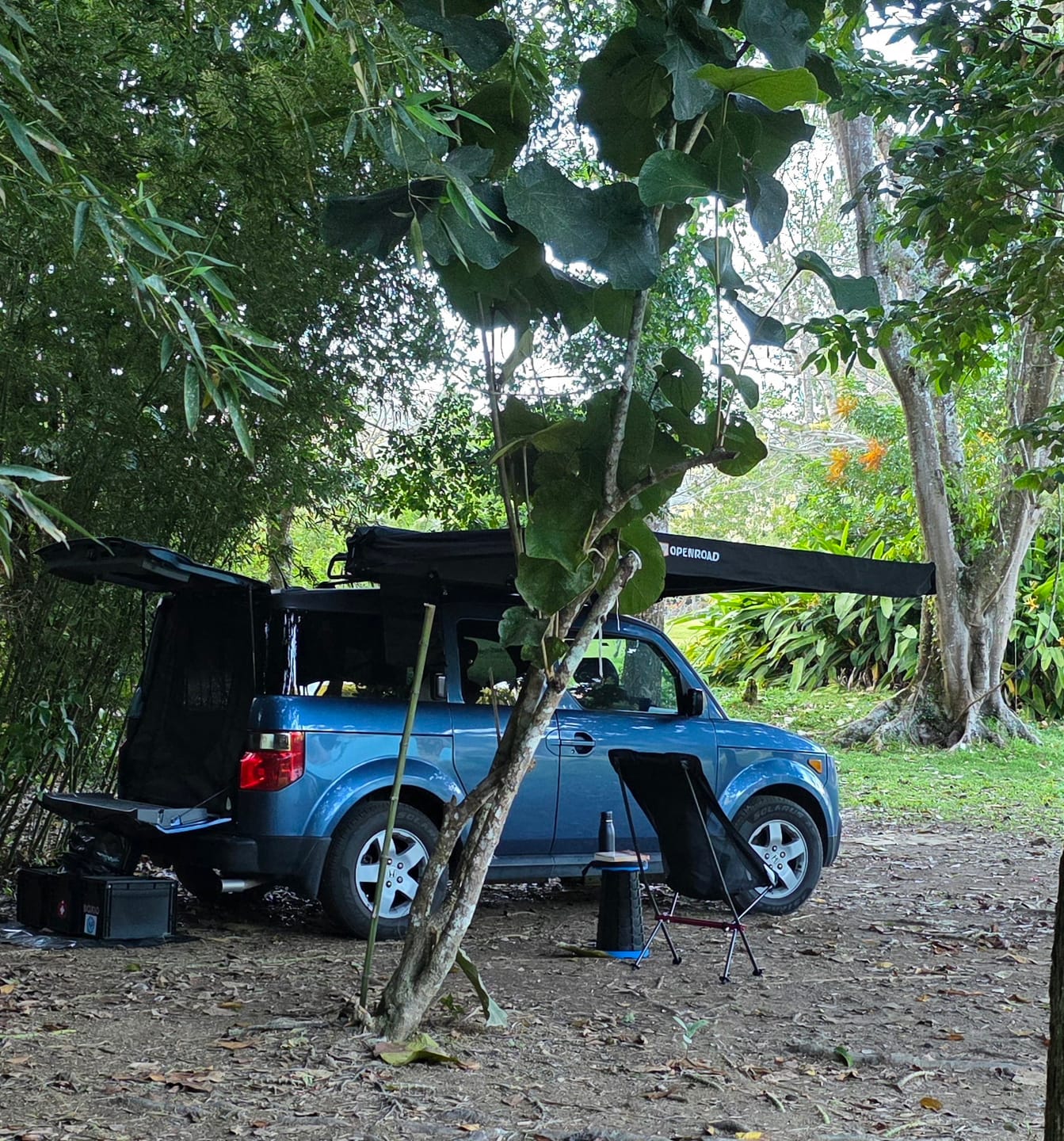 Customer photo review of OPENROAD 90-Degree Quick-open Awning