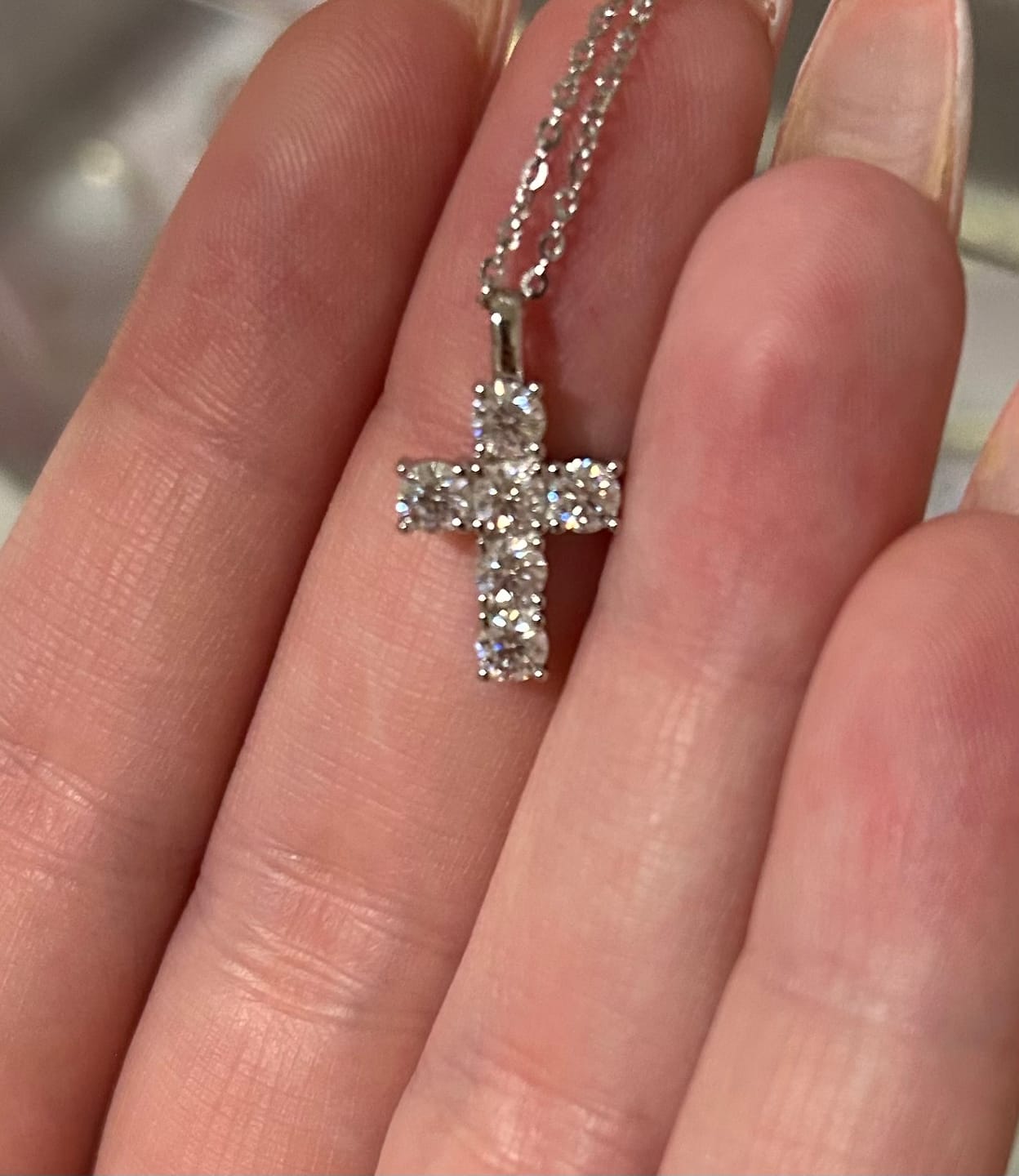 Customer photo review of Cherié Necklace Silver
