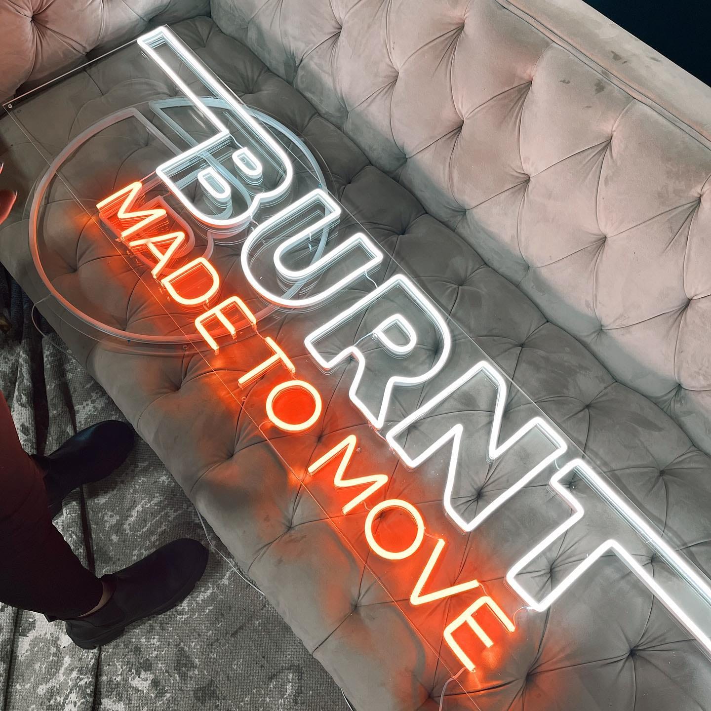 Customer photo review of Custom Neon Sign