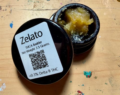 Customer photo review of Zelato | THCA Badder