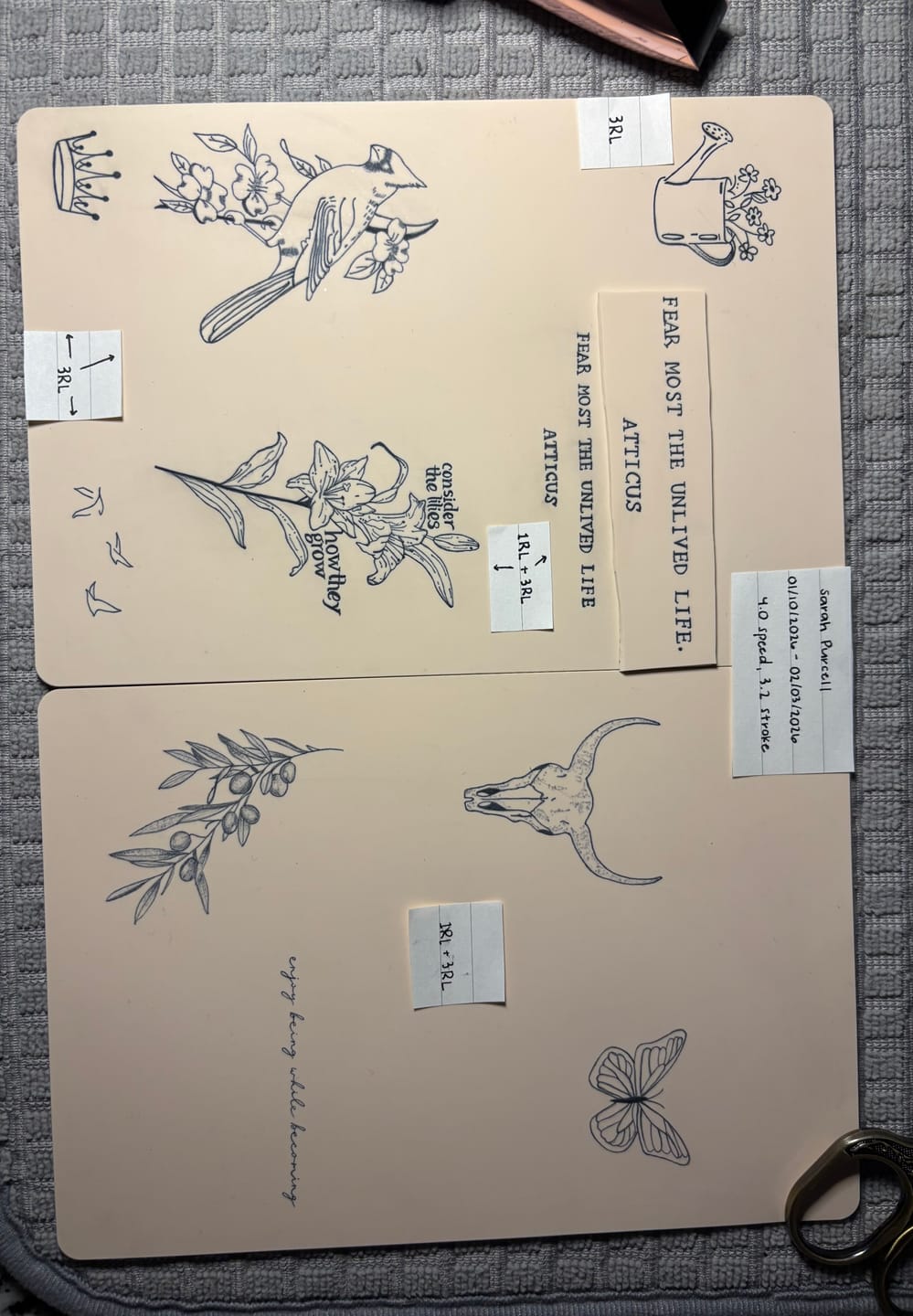 Customer photo review of Fine Line Tattoo Course and Kit Bundle