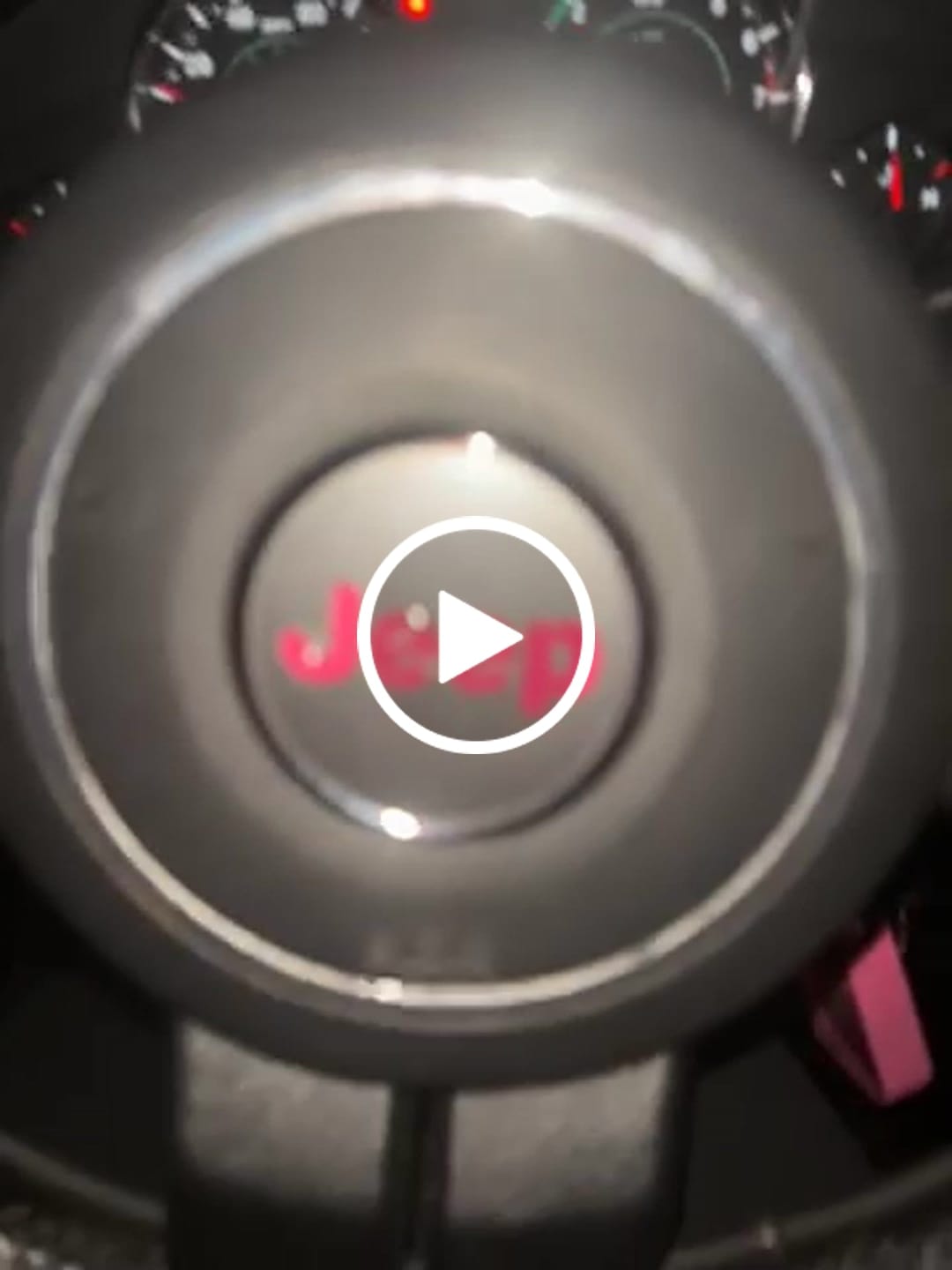 Customer video review of JEEP Steering Wheel Emblem Overlay Decal — 30+ Colors & Designs (Flag, Topo, Animal, Solid)