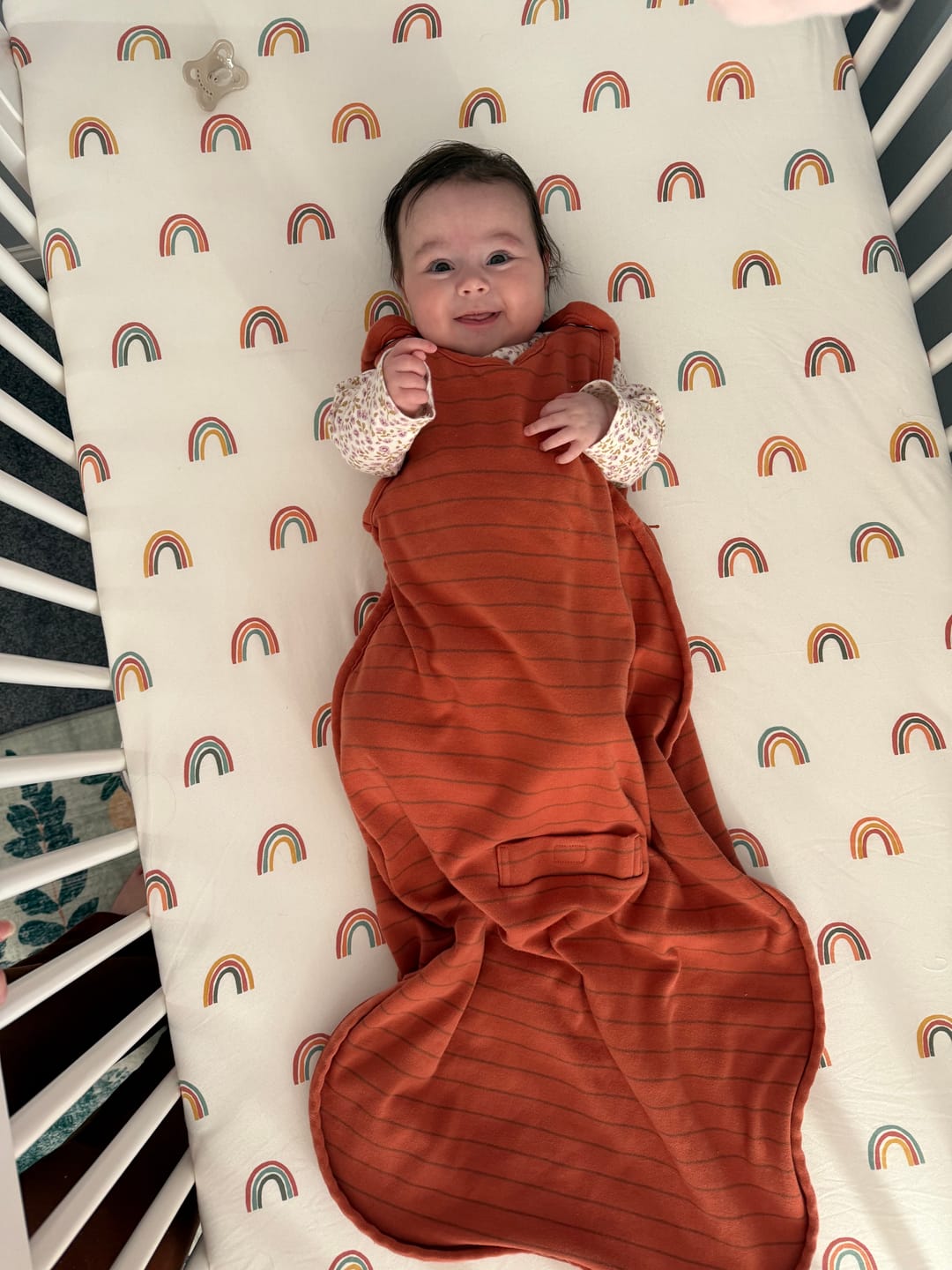 Customer photo review of 4 Season® Ultimate Baby Sleep Bag, Merino Wool & Organic Cotton, Terracotta